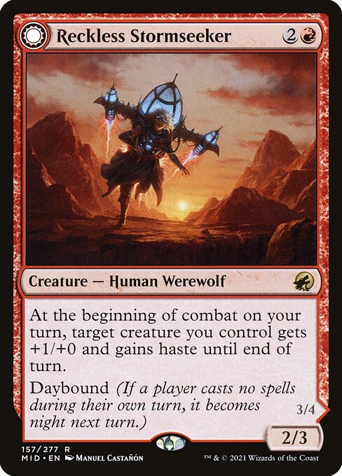 Reckless Stormseeker // Storm-Charged Slasher 157