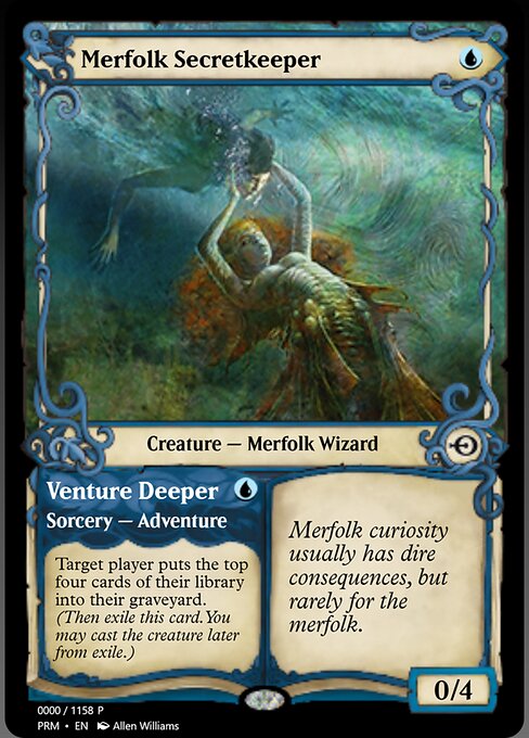 Merfolk Secretkeeper // Venture Deeper 78822