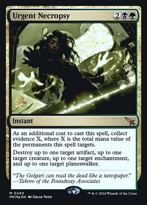 Urgent Necropsy 240s