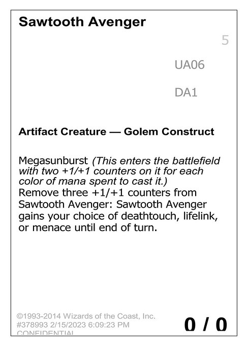 Sawtooth Avenger UA06b