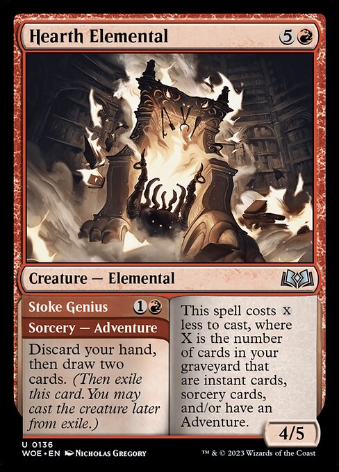 Hearth Elemental // Stoke Genius 136