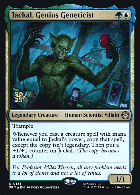 Jackal, Genius Geneticist 131s
