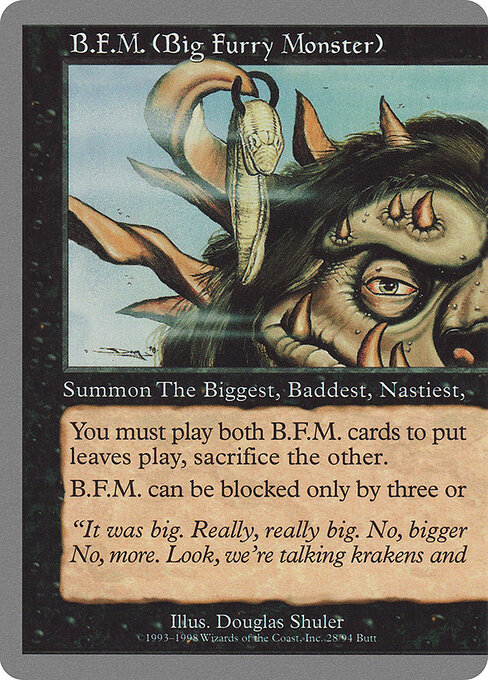 B.F.M. (Big Furry Monster) 28