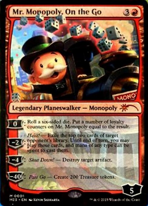 Mr. Monopoly, On the Go 1