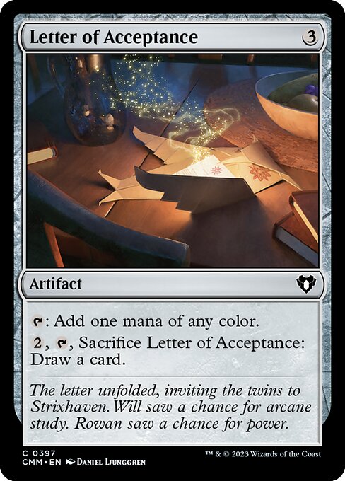 Letter of Acceptance 397