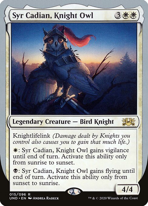 Syr Cadian, Knight Owl 15