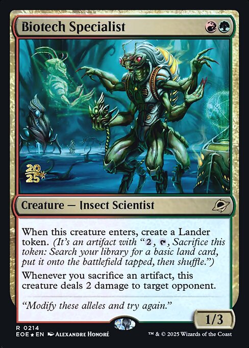 Biotech Specialist 214s