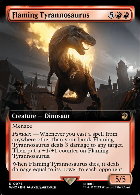 Flaming Tyrannosaurus 976