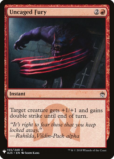 Uncaged Fury A25-155