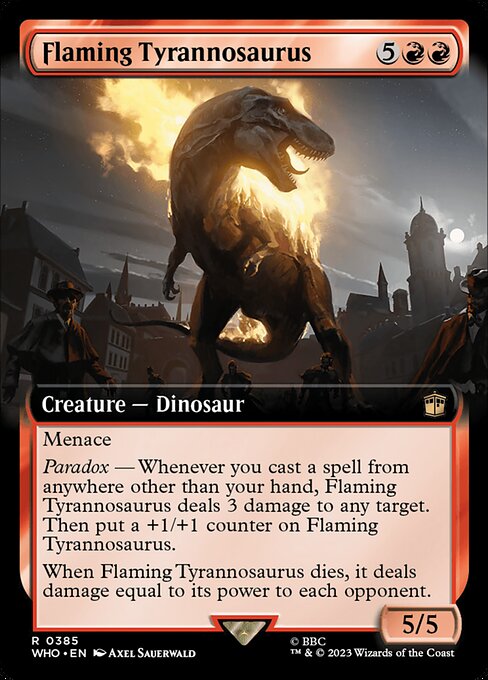 Flaming Tyrannosaurus 385