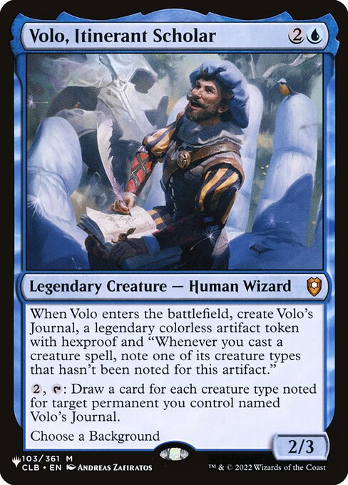 Volo, Itinerant Scholar CLB-103