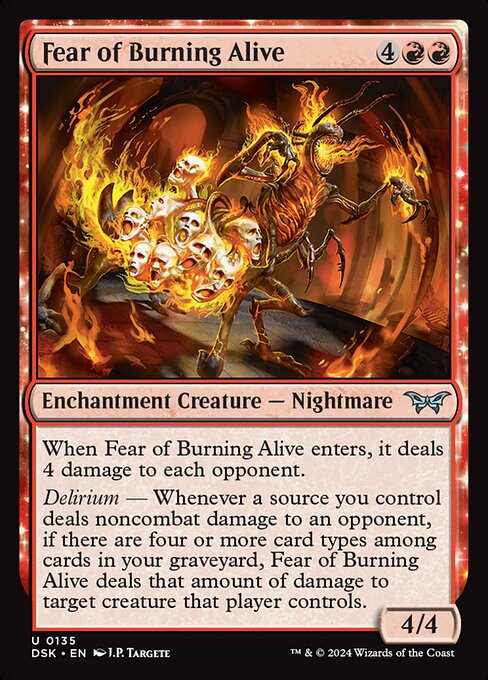 Fear of Burning Alive 135