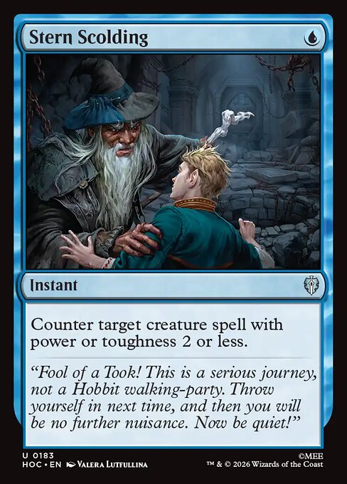 Stern Scolding 183