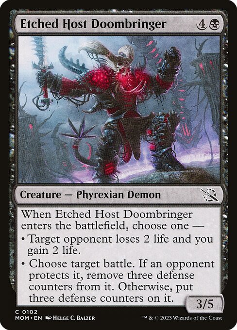 Etched Host Doombringer 102