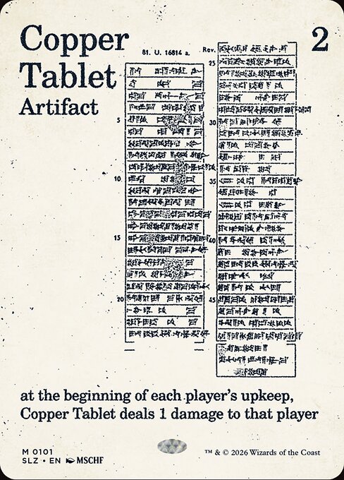 Copper Tablet 101