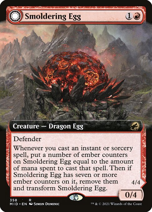 Smoldering Egg // Ashmouth Dragon 358