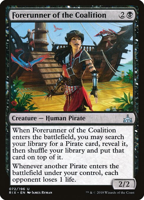 Forerunner of the Coalition 72
