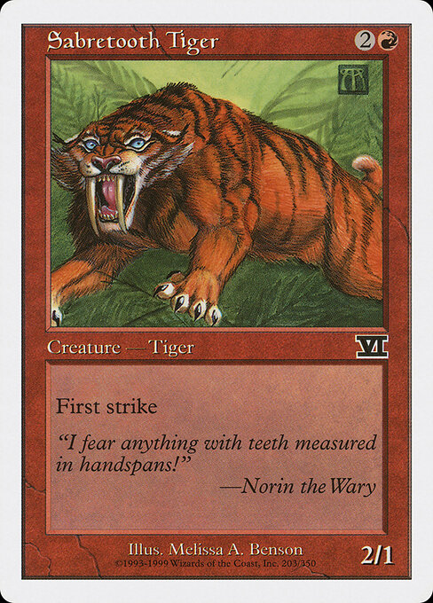 Sabretooth Tiger 203