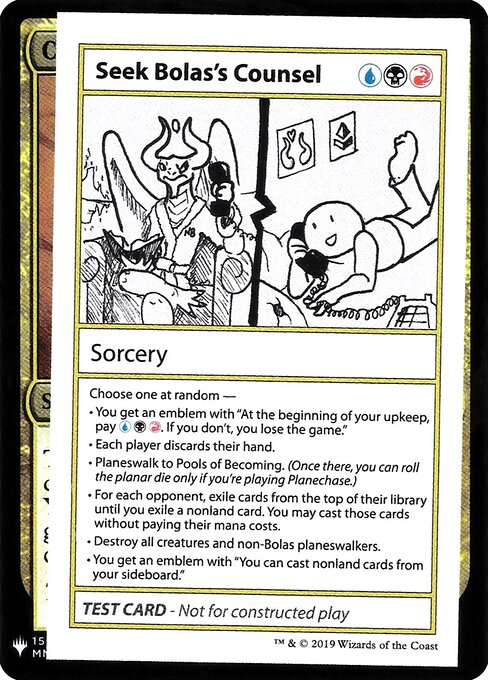 Seek Bolas's Counsel 98