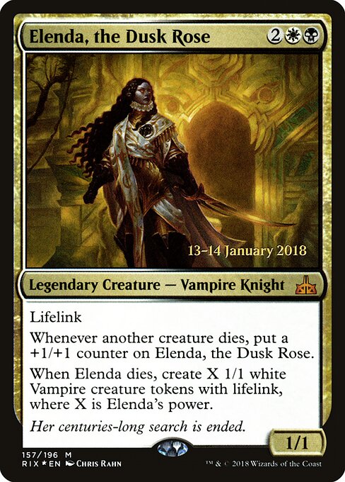 Elenda, the Dusk Rose 157s