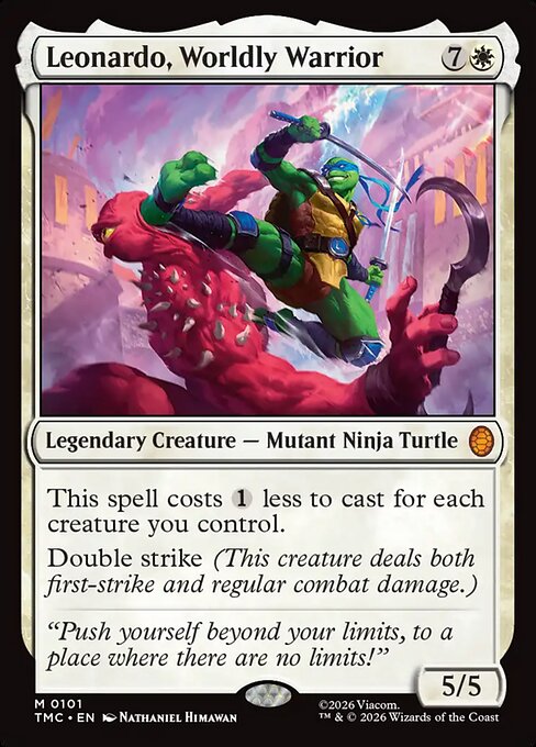 Leonardo, Worldly Warrior 101