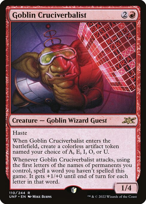 Goblin Cruciverbalist 110