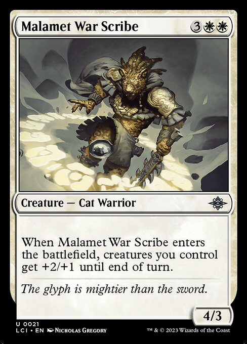 Malamet War Scribe 21