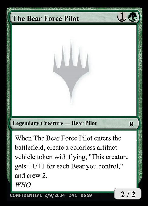 The Bear Force Pilot RG59