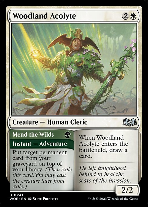 Woodland Acolyte // Mend the Wilds 241