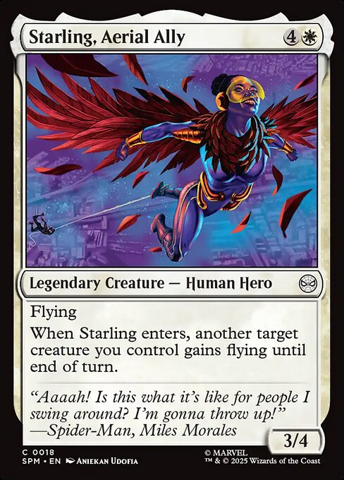 Starling, Aerial Ally 18