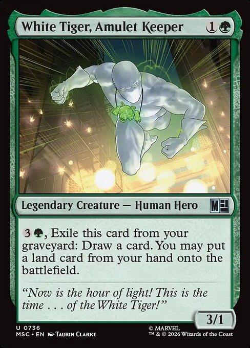 White Tiger, Amulet Keeper 736