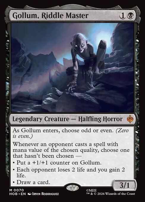 Gollum, Riddle Master 70