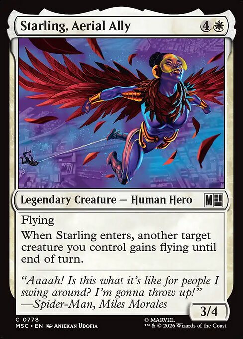 Starling, Aerial Ally 778