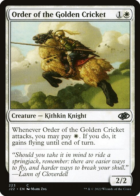 Order of the Golden Cricket 223