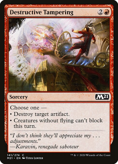 Destructive Tampering 141