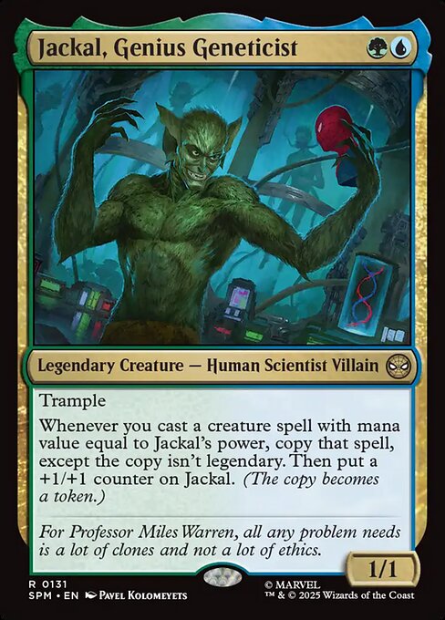 Jackal, Genius Geneticist 131