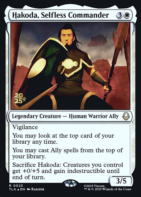 Hakoda, Selfless Commander 23s