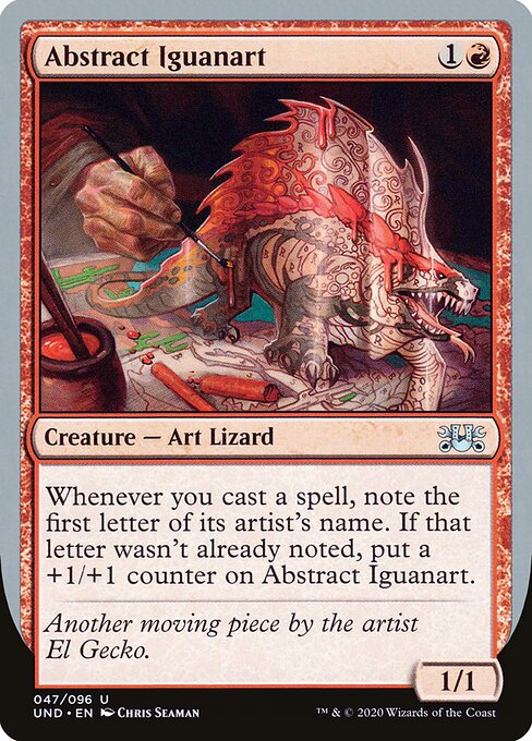 Abstract Iguanart 47