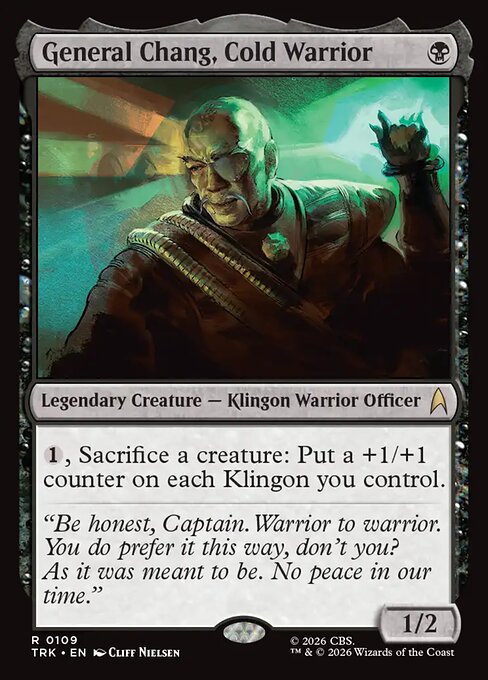 General Chang, Cold Warrior 109