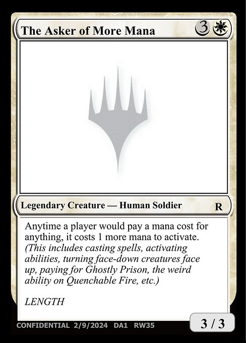 The Asker of More Mana RW35a