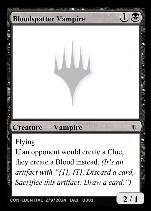 Bloodspatter Vampire UB01a