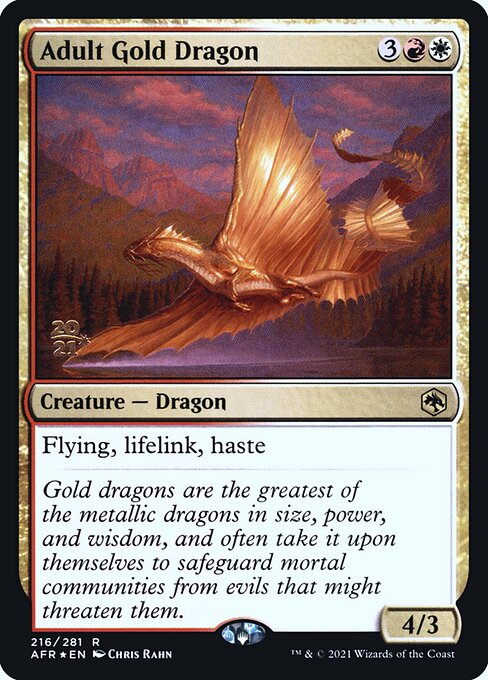 Adult Gold Dragon 216s
