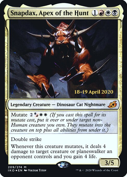 Snapdax, Apex of the Hunt 209s