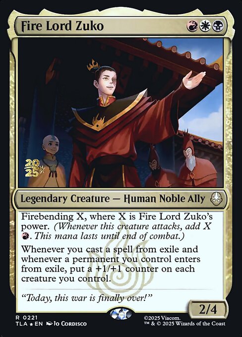 Fire Lord Zuko 221s
