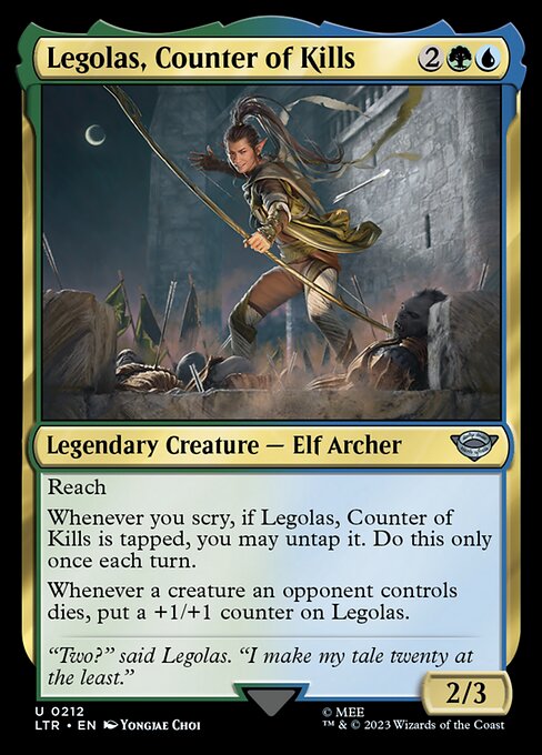 Legolas, Counter of Kills 212