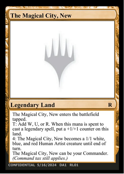 The Magical City, New RL01b