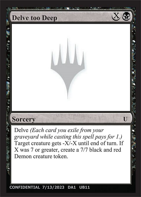 Delve too Deep UB11