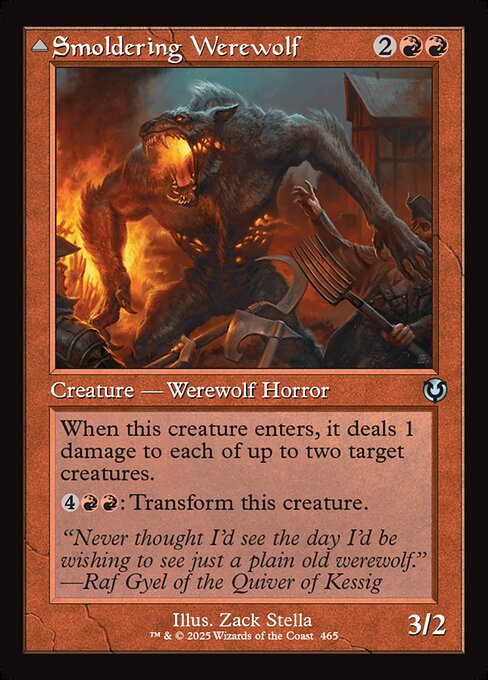 Smoldering Werewolf // Erupting Dreadwolf 465