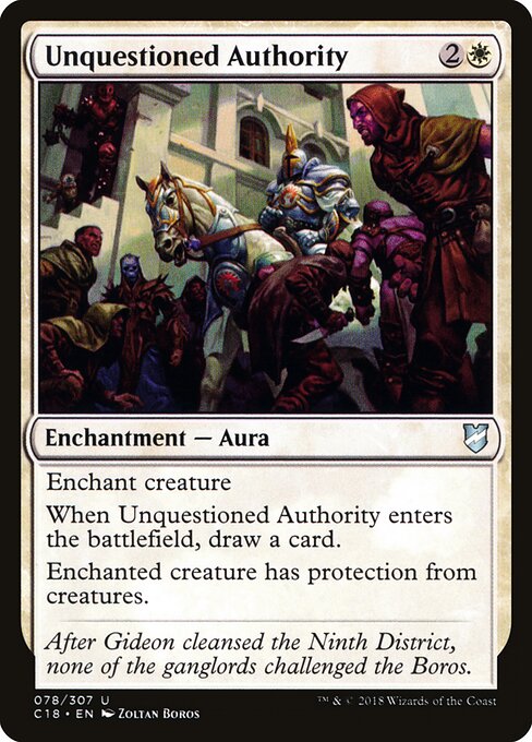 Unquestioned Authority 78