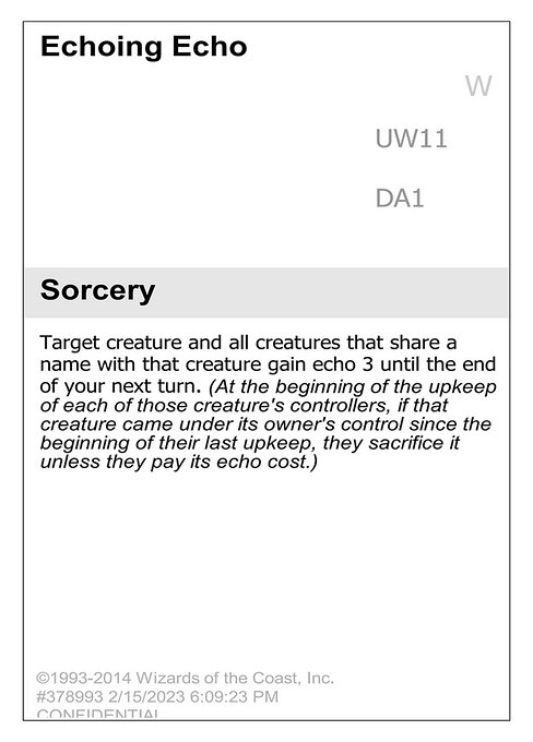 Echoing Echo UW11